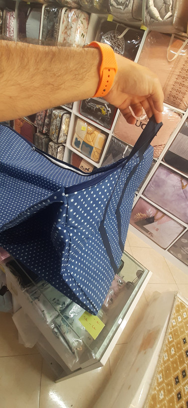 کاور تشک برزنتی ضد آب سورمه ای خالدار
