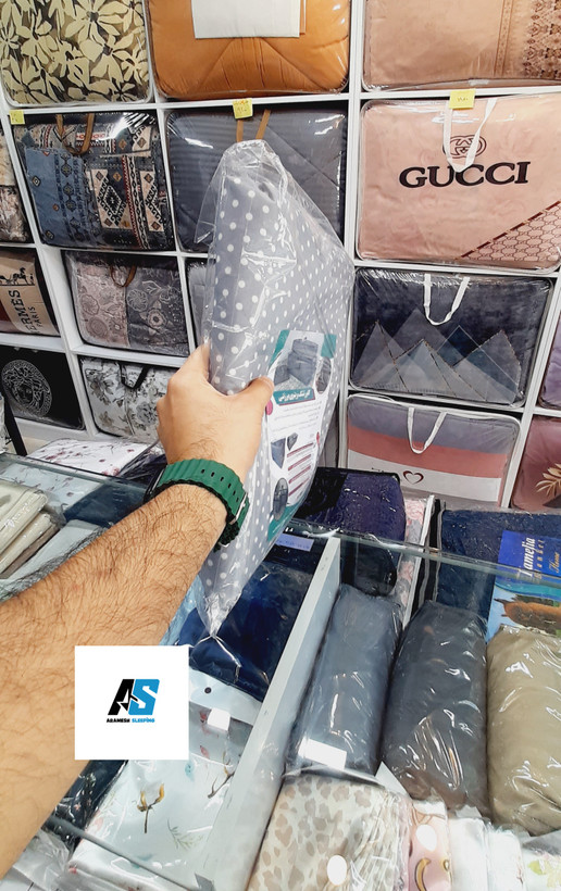کاور تشک برزنتی ضد آب طوسی خالدار