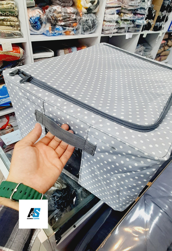 باکس برزنتی اسکلت دار درب دار طوسی سایز ۳